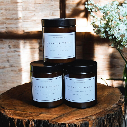 Myrrh & Tonka Jar Candle