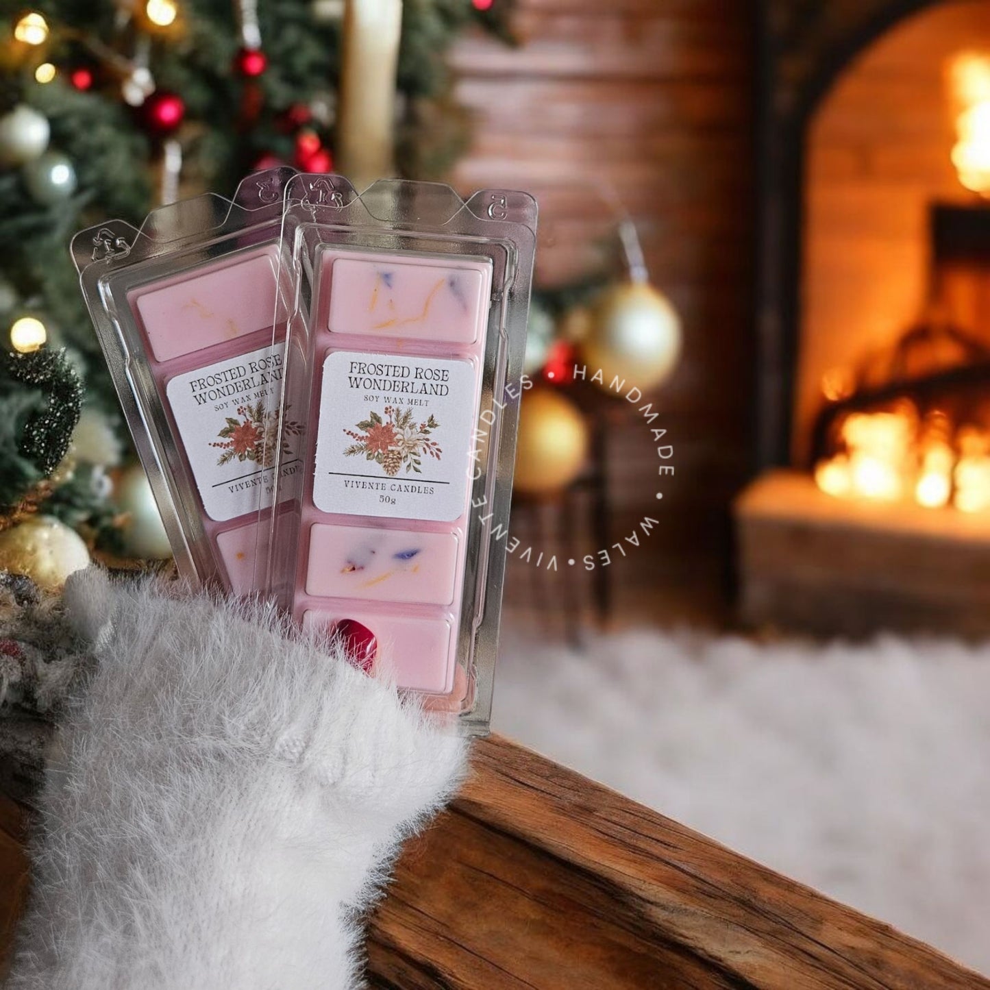 Frosted Rose Wonder land Wax Melt Snap Bar-50G