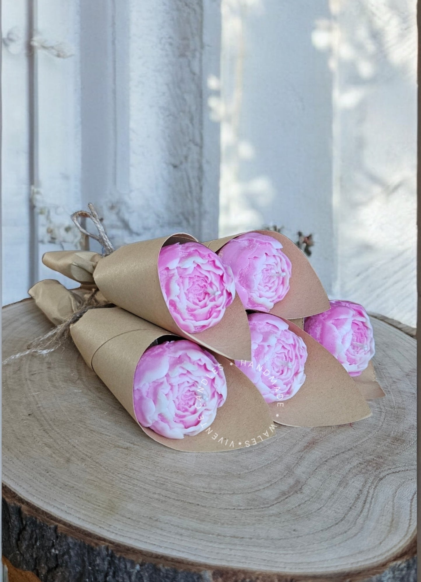 Mini Peony Shaped Candles