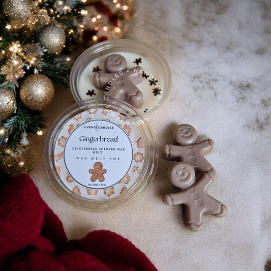 Christmas Wax Melt Pot: Gingerbread (50g)