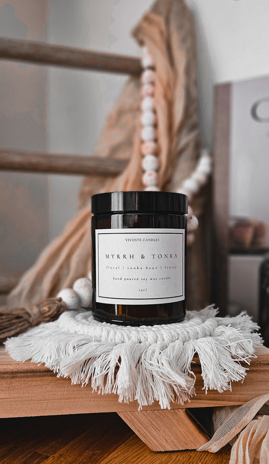 Myrrh & Tonka Jar Candle