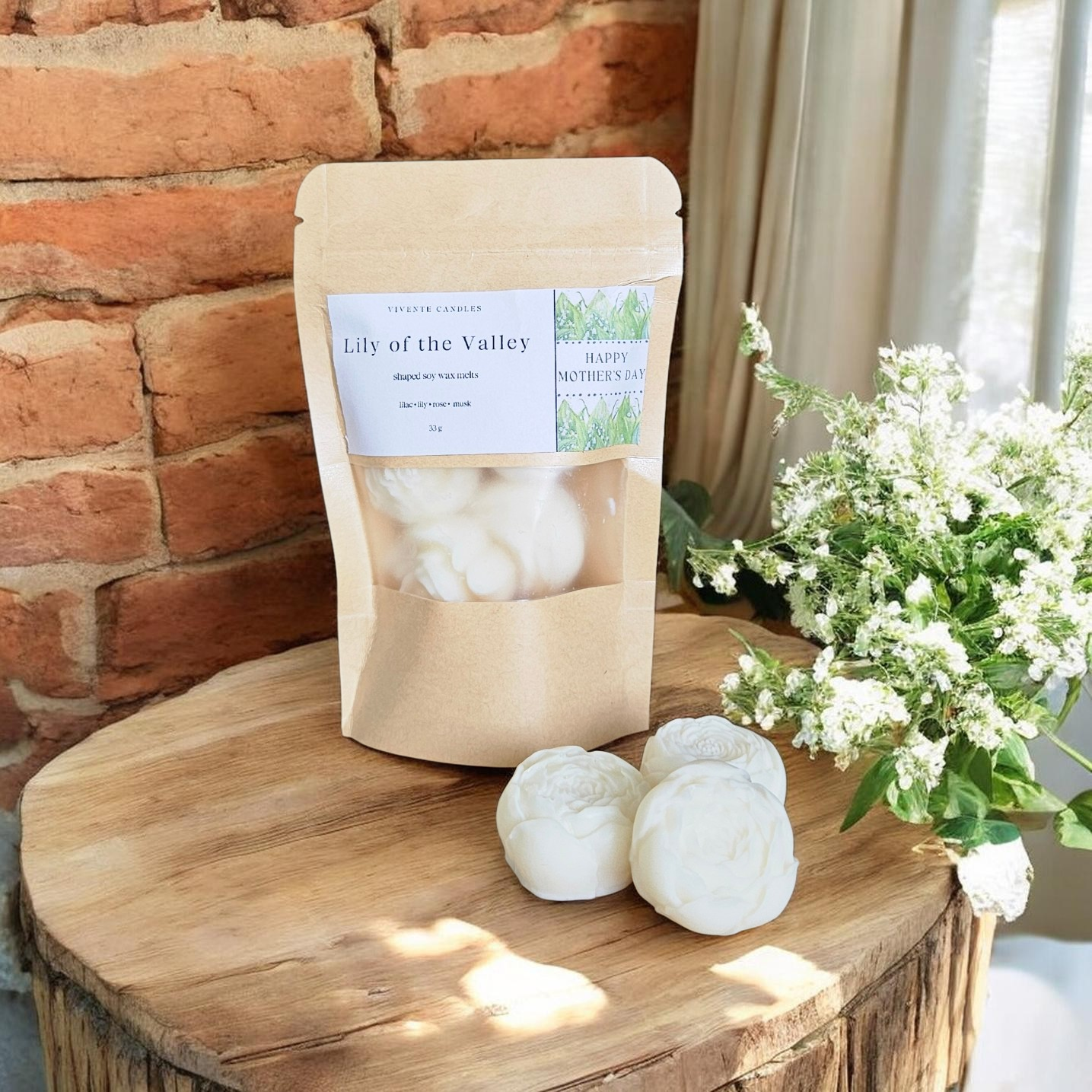 Mother's Day - Lily of the Valley Scented Wax Melt Pouch