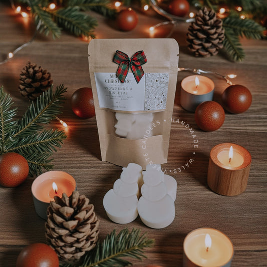 Snowberry and Mistletoe Snowman Shaped Wax Melts - 40G