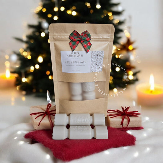Hot Chocolate Scented Christmas Cracker Shaped Wax Melts-40G