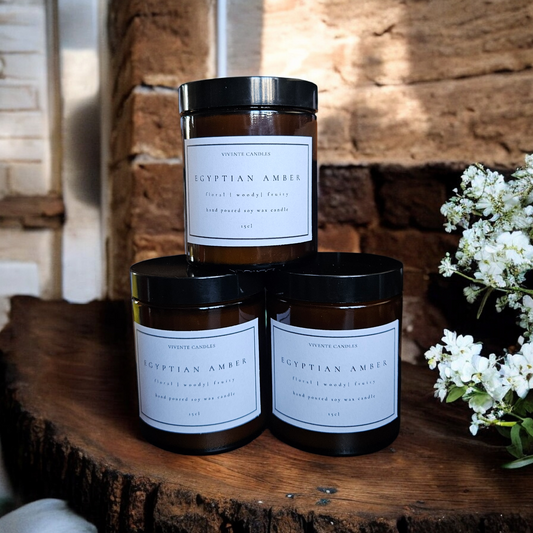 Egyptian Amber Jar Candle