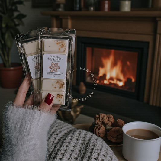Caramel Snowflake Wax Melt Snap Bar-50G