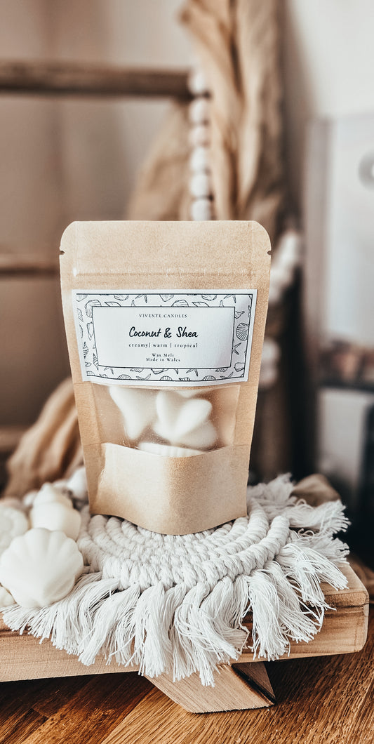 Coconut & Sea Shell Shaped Wax Melt