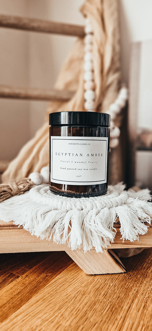 Egyptian Amber Jar Candle