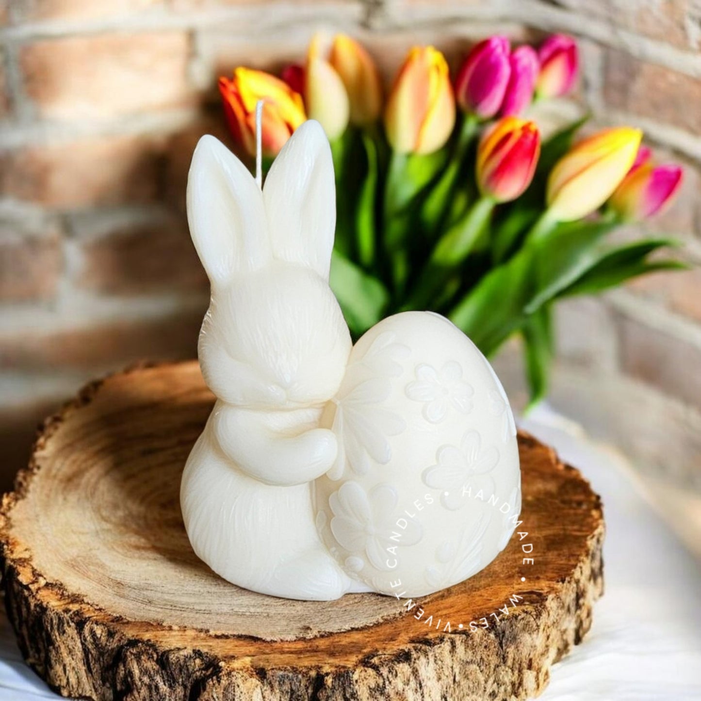 Rabbit & Egg Decorative Candle